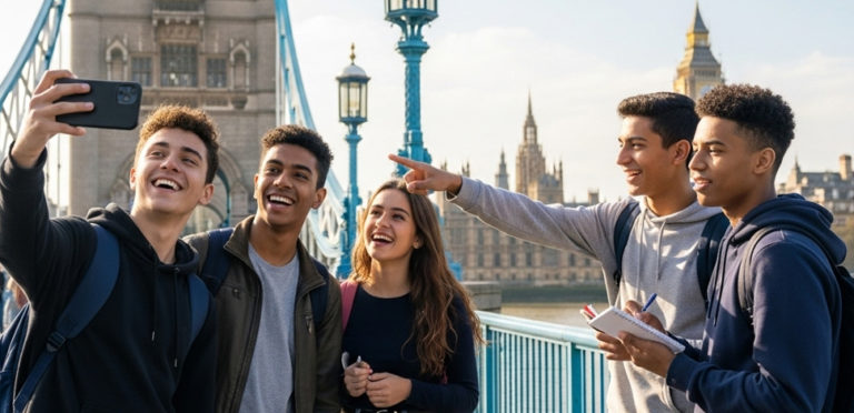 Klassetur til London